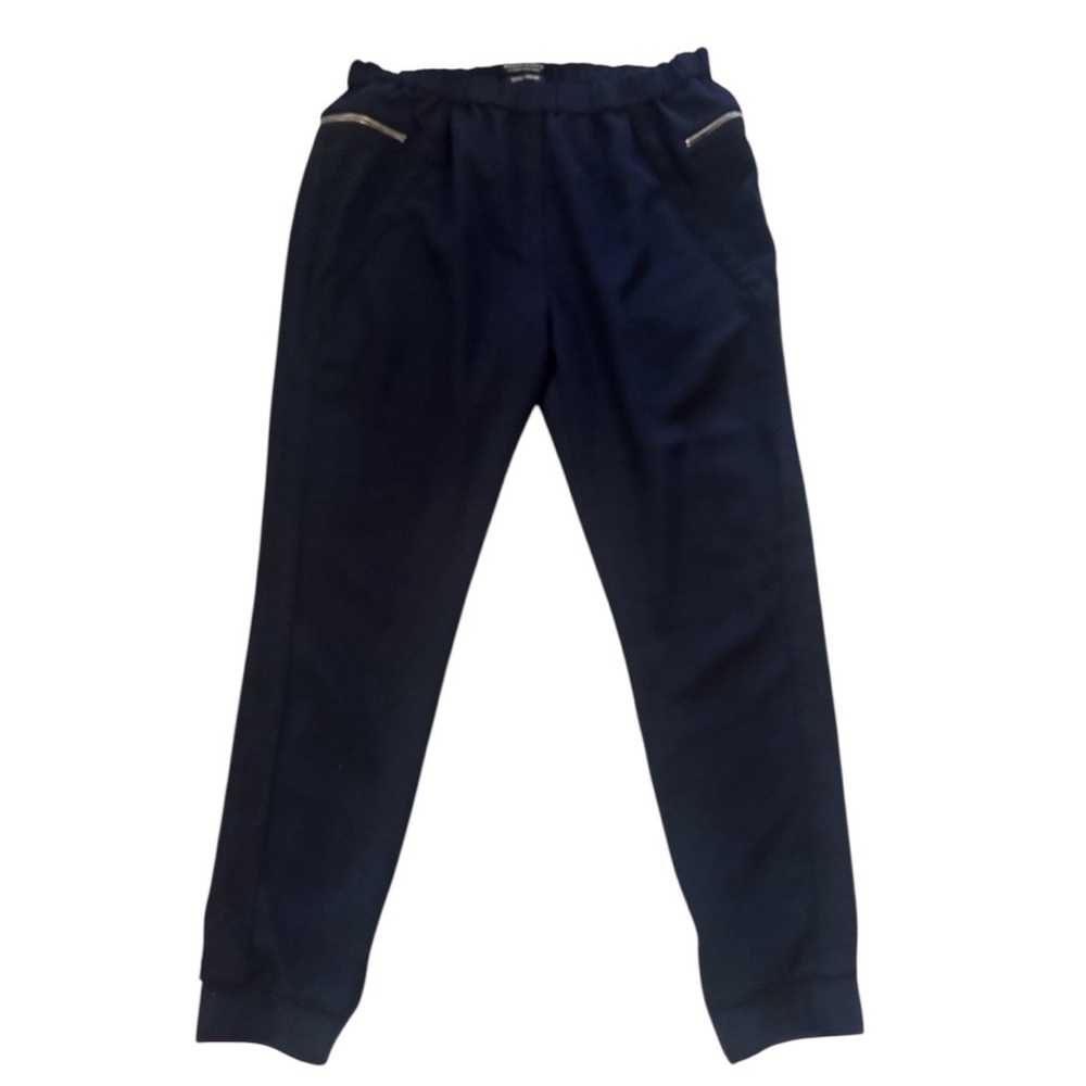 MAISON SCOTCH Women Trousers M/LSlim Black Stretch‎ Cotton Blend Pull On